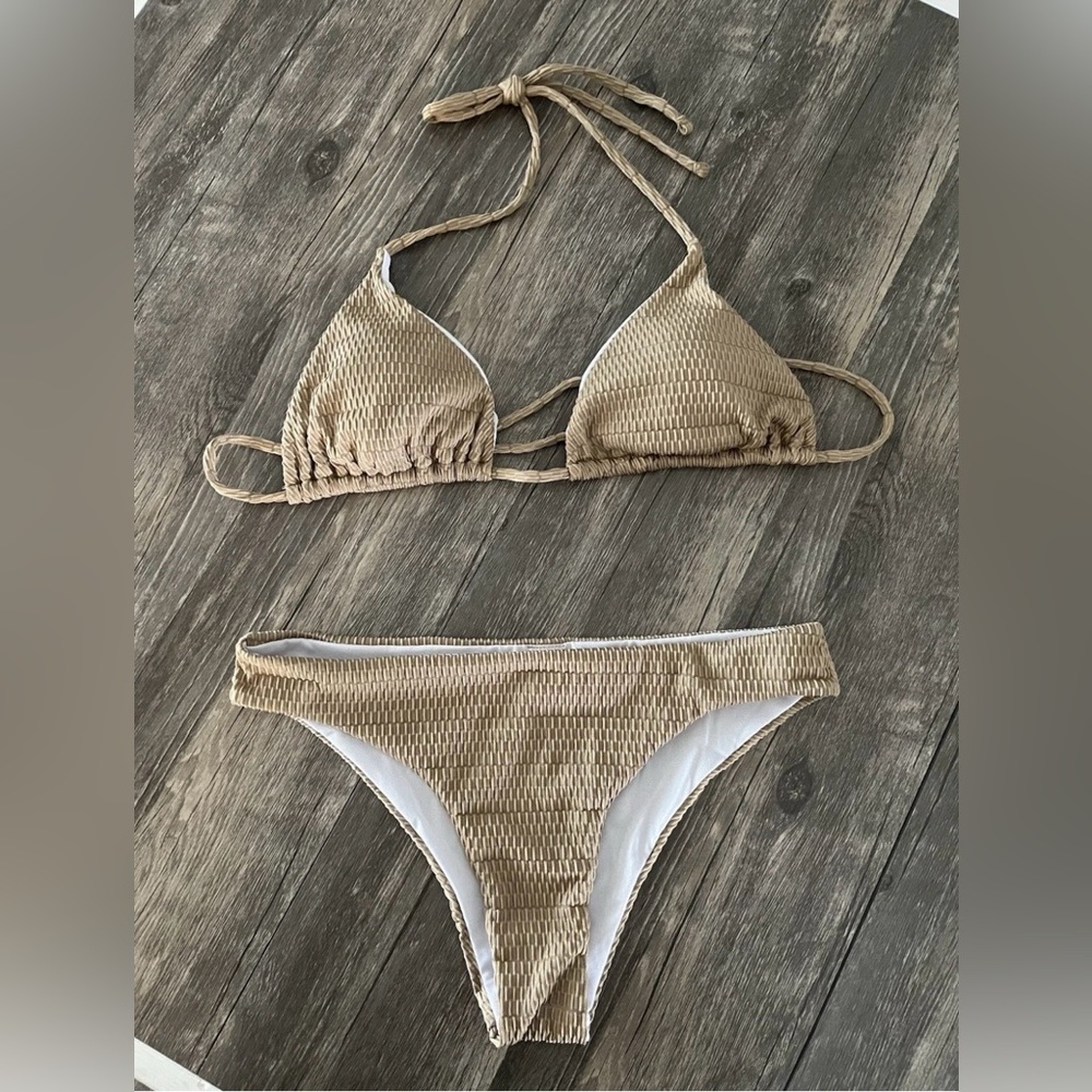 Khaki/tan 2 Piece Bikini